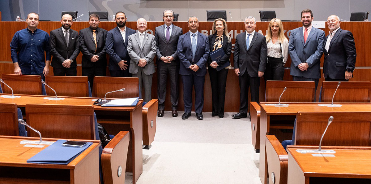 Jordanian economic delegation that travelled to Greece on a visit organised by the Jordan-European Business Association (Petra Photo)